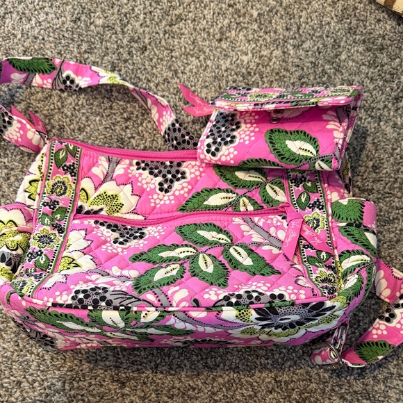 Handbags - Floral Pink Vera Bradley Bag and Wallet